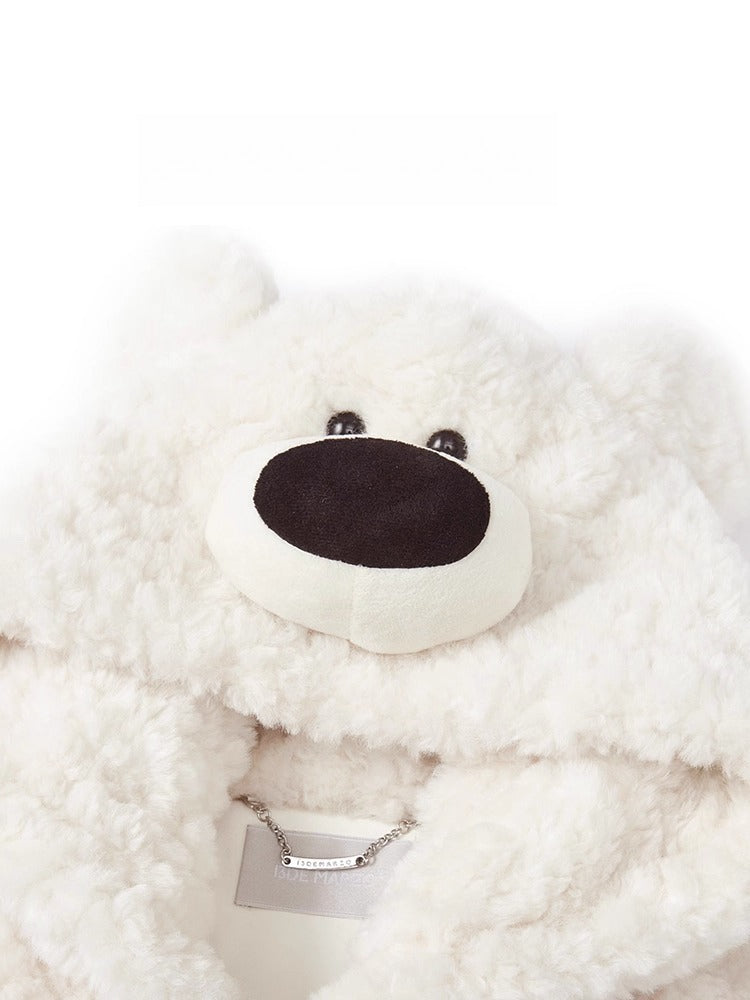 Convertible Plush Teddy Down Jacket