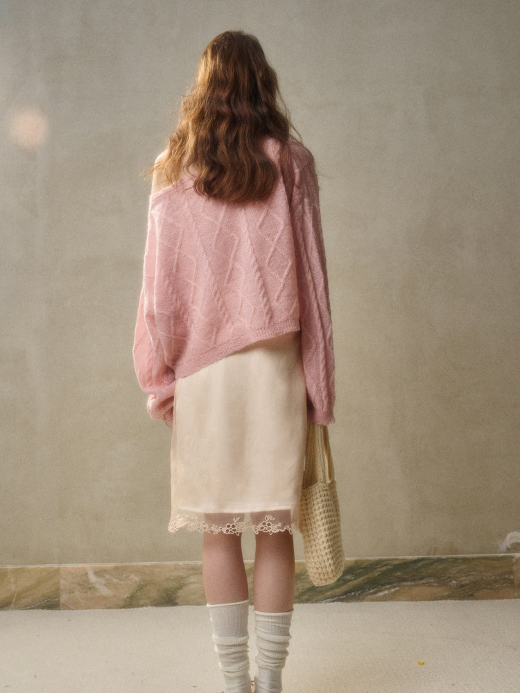 Loose French Style Short Sweater - CHINASQUAD