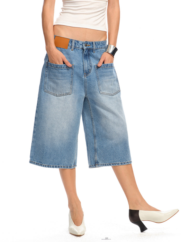 Washed Low - Rise 5 - Inch Denim Shorts - CHINASQUAD