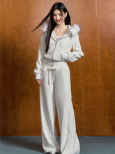 Detachable Fur Collar Hoodie & Pant Set - CHINASQUAD