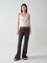 U-Neck Sleeveless Silver-Thread Tank Top - CHINASQUAD