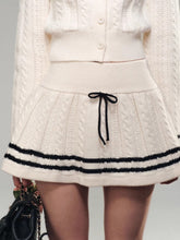 (Final Sale) Sailor Doll Collar Knit Cardigan & Skirt Set - CHINASQUAD