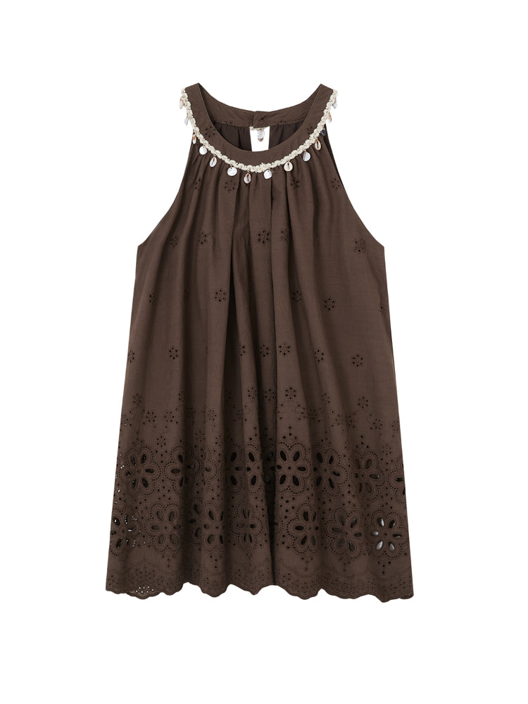 Vacation-Style Sleeveless Top & Skirt Set - CHINASQUAD