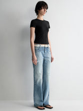 Irregular Pocket Wide-Leg Denim Pants - CHINASQUAD