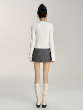 V-neck Frayed Knit Top - CHINASQUAD