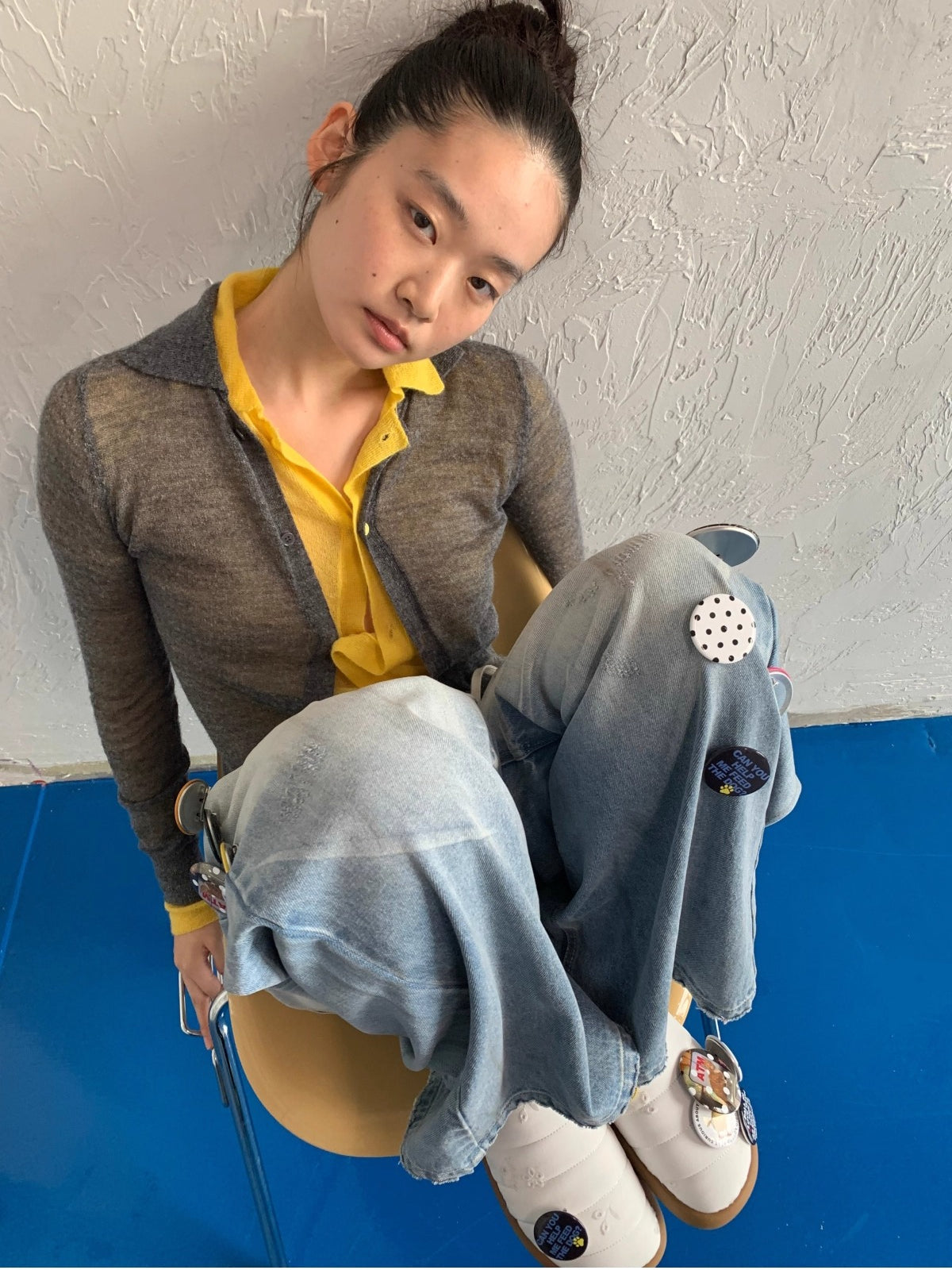 Semi-Sheer Slim Fit Cardigan - CHINASQUAD