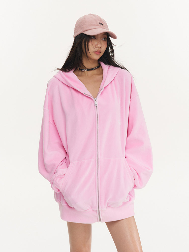 Super Pink Corduroy Wide-Brim Baseball Cap - CHINASQUAD