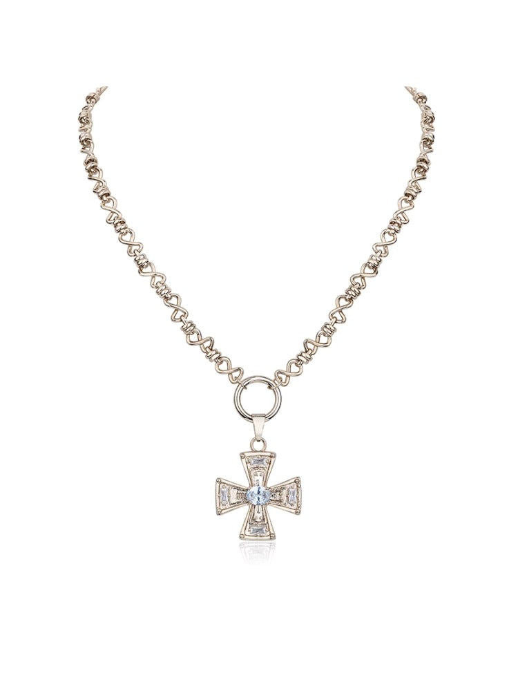 Layered Cross Pendant Necklace - CHINASQUAD