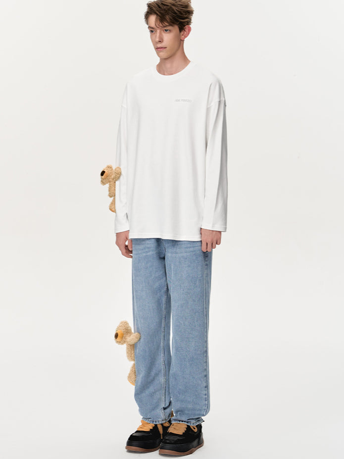 Bear Base Washed Jeans - CHINASQUAD