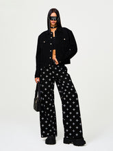 Black Garden Classic Wide-Leg Jeans - CHINASQUAD