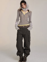 Brown & Black Mock Two-Piece V-Neck Sweater - CHINASQUAD
