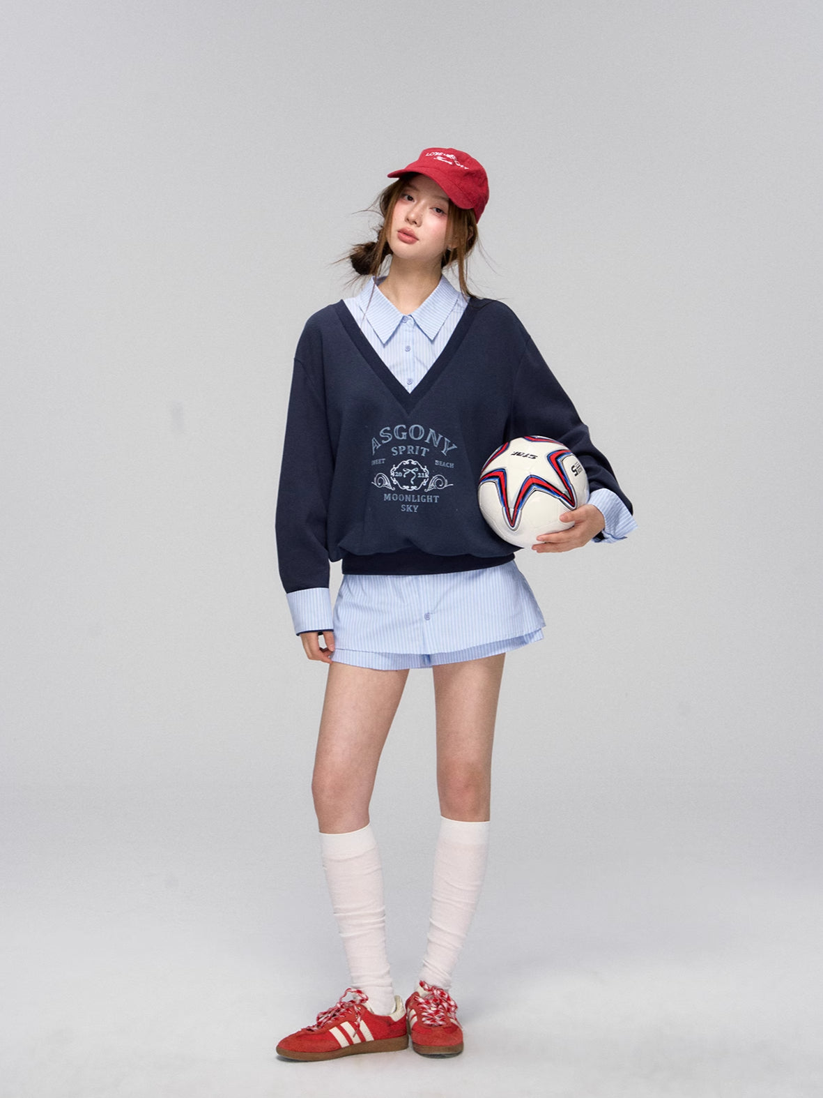 Embroidered Vintage Red Baseball Cap - CHINASQUAD