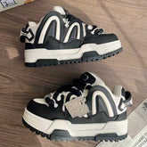 Black Panda Low-Top Casual Sneakers - CHINASQUAD