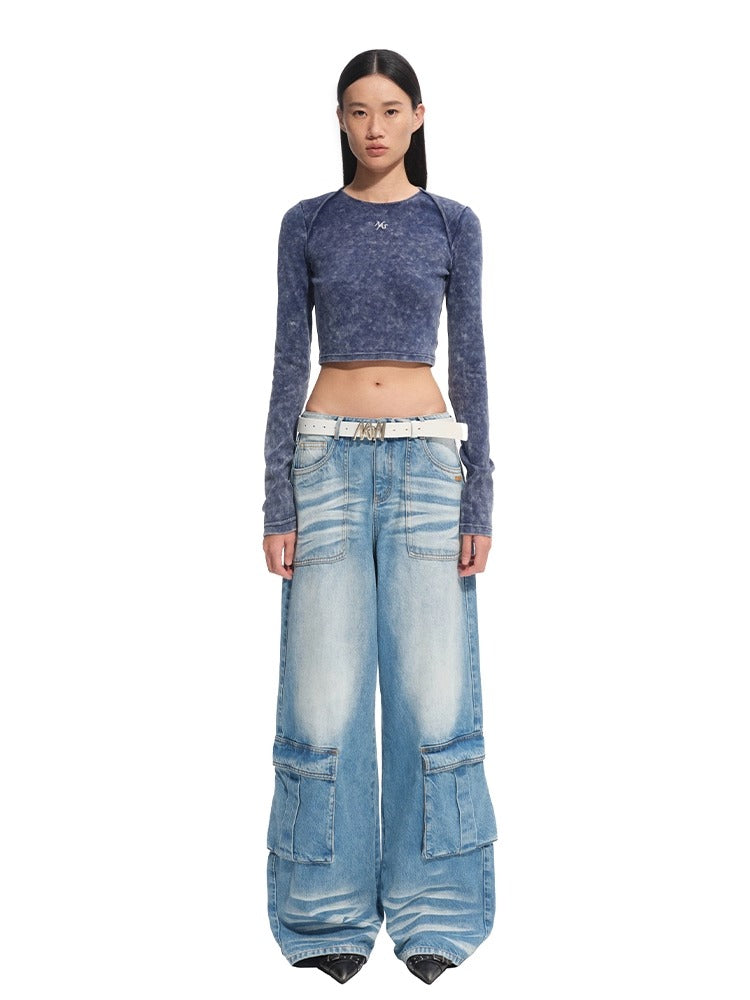 "Feria Series" Volcano Washed Cropped T-shirt - CHINASQUAD