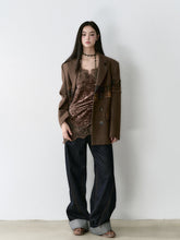 Wool Plaid Patchwork Mid-Length Coat - CHINASQUAD