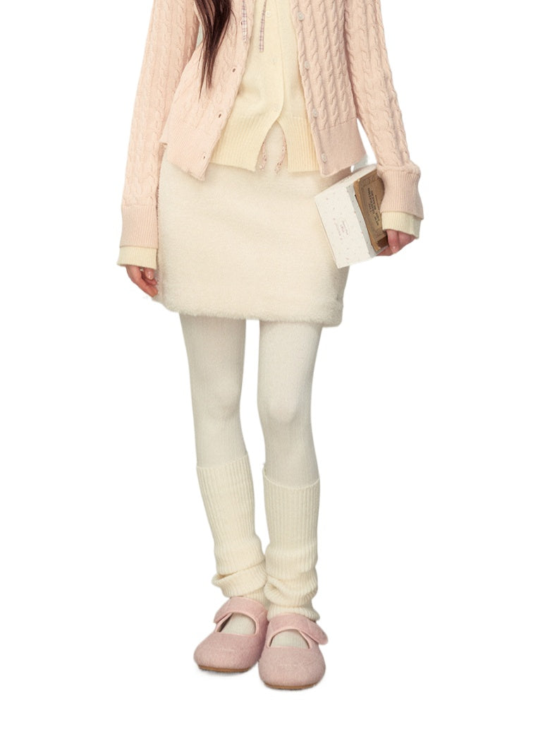 Cozy Wool Blend Mini Skirt - CHINASQUAD