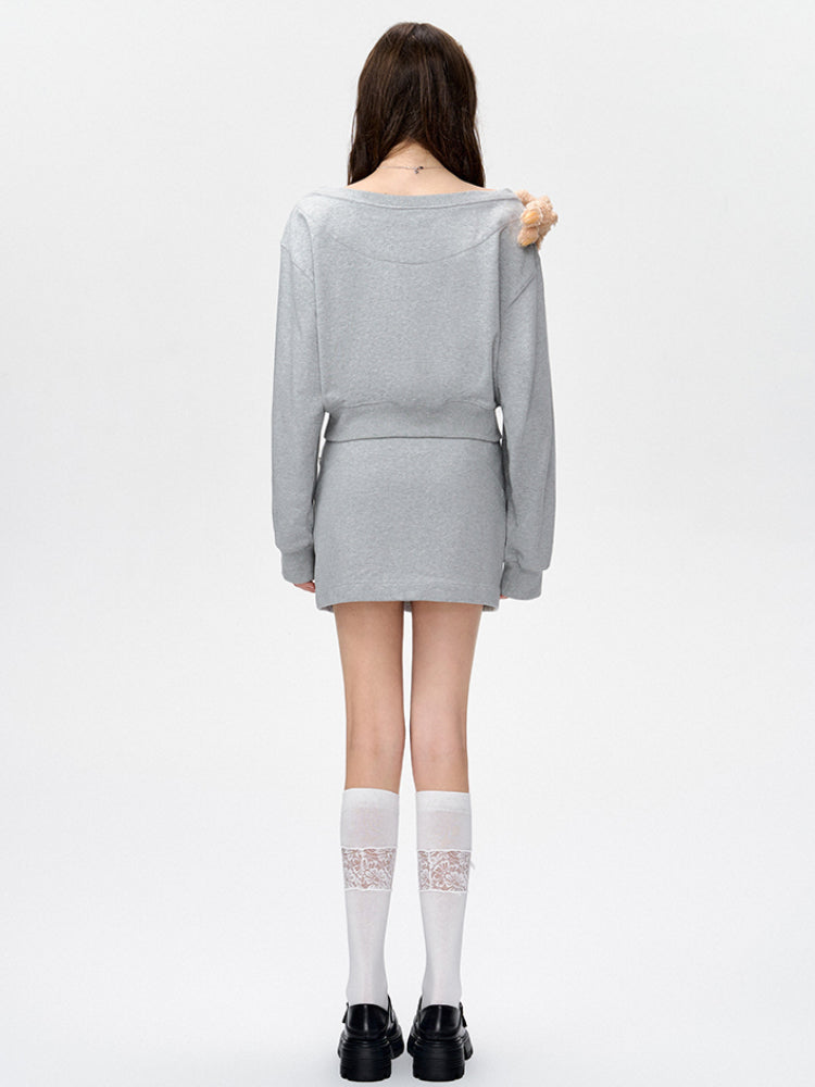 Side Slit A-Line Skirt - CHINASQUAD