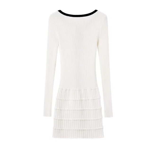 Tuileries Garden Ribbed Knit Midi Dress