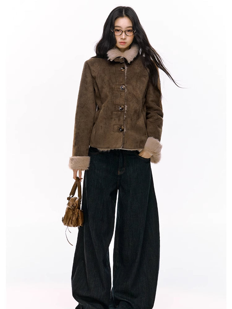 Slim-Fit Furry Jacket - CHINASQUAD