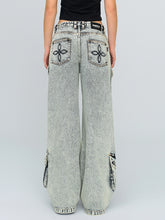Wild Mustang Multi-pocket Denim Pants - CHINASQUAD
