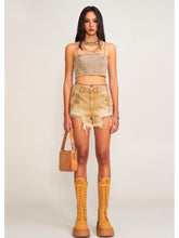 Rage Wild Denim Short Camisole Wild Brown - CHINASQUAD