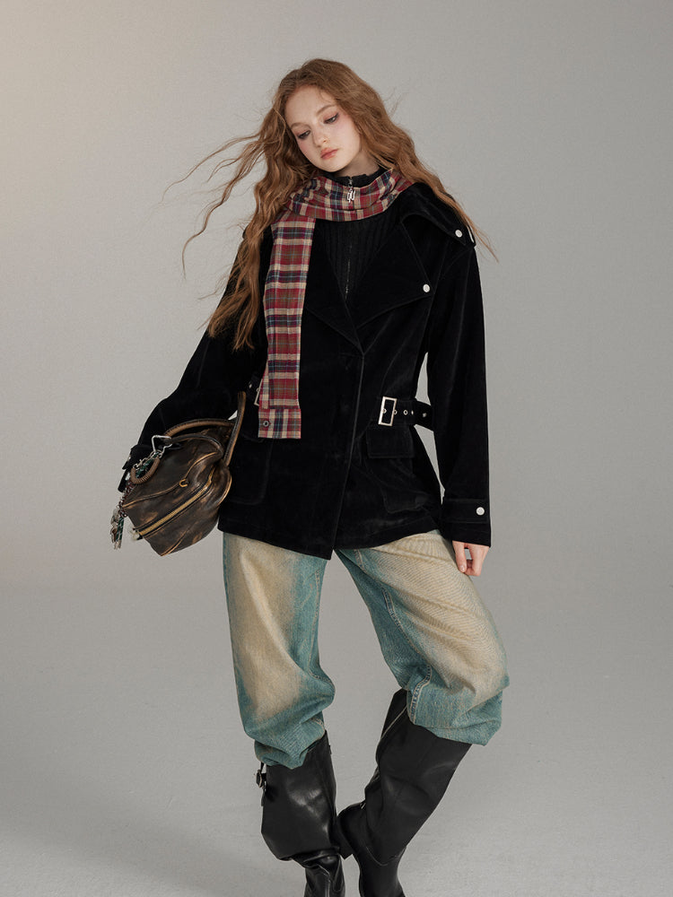 Washed Distressed Vintage Loose-Fit Denim Jeans - CHINASQUAD