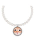 Cute Cat Face Pearl Necklace Choker - CHINASQUAD