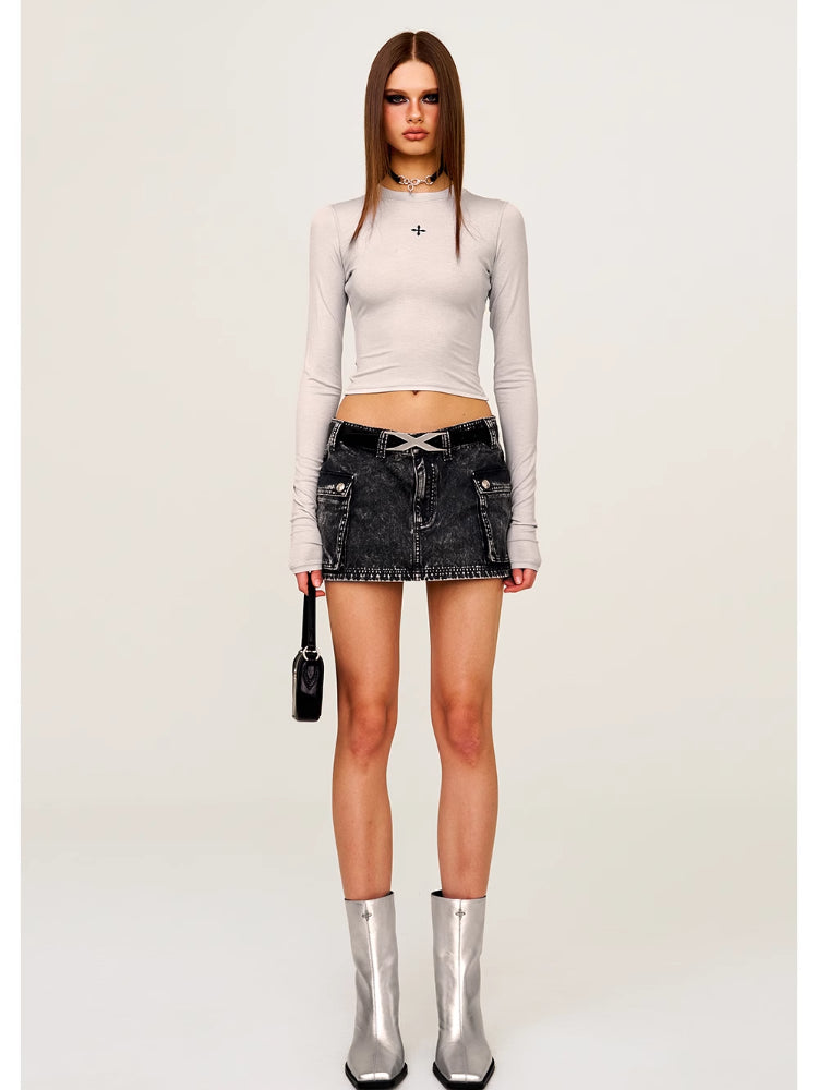 Low Waist Large Pocket Skirt - CHINASQUAD