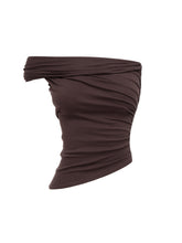 Irregular Multi-Wear Ruched Acetate T-Shirt - CHINASQUAD