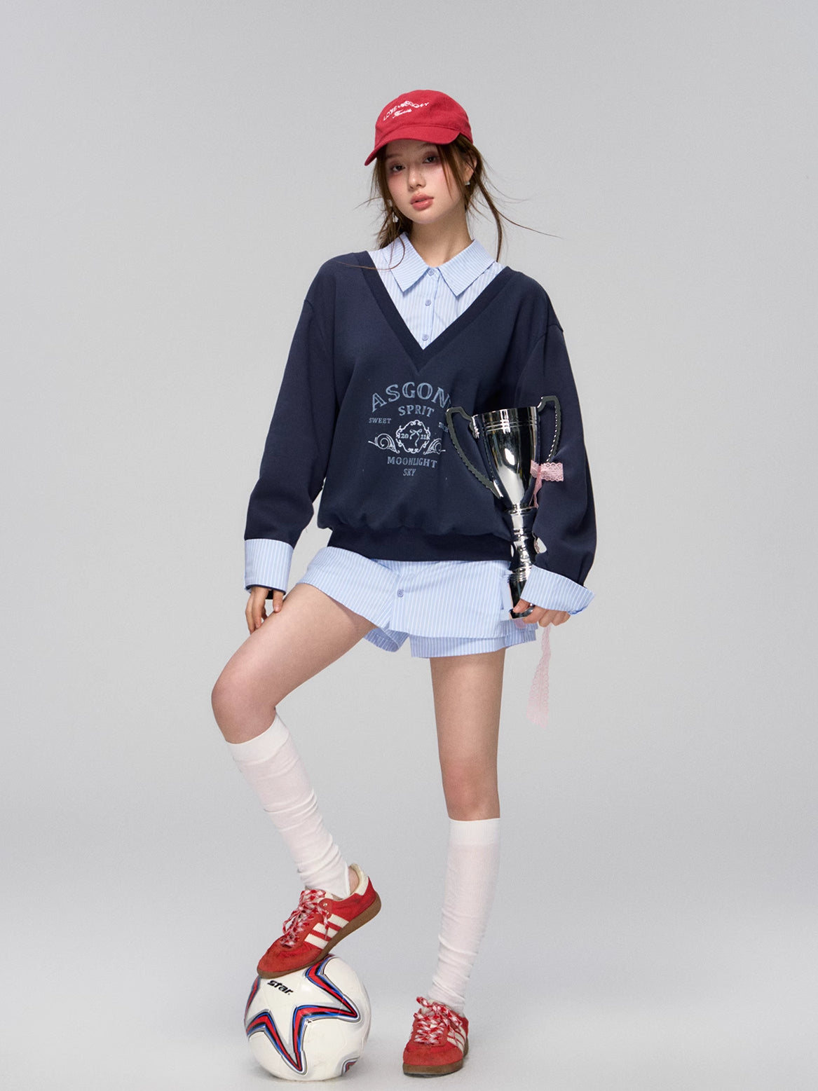 Embroidered Vintage Red Baseball Cap - CHINASQUAD