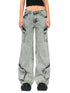 Wild Mustang Multi-pocket Denim Pants - CHINASQUAD