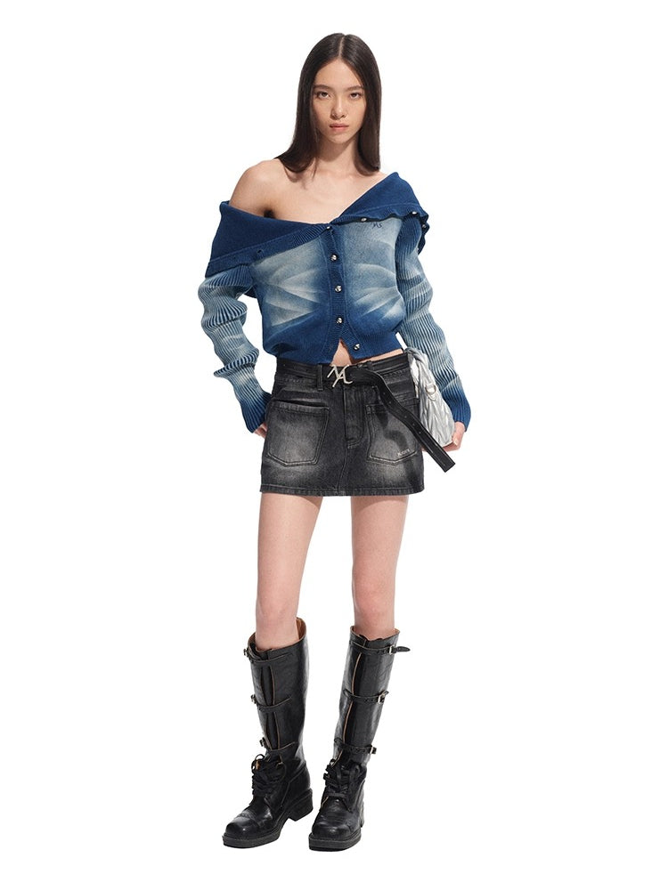 "Feria Series" Volcano Tie-Dye Washed Knit Cardigan - CHINASQUAD