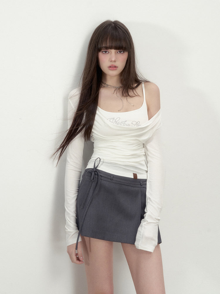 White Off-Shoulder Sexy Top - CHINASQUAD