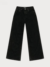Black Garden Classic Wide-Leg Jeans - CHINASQUAD