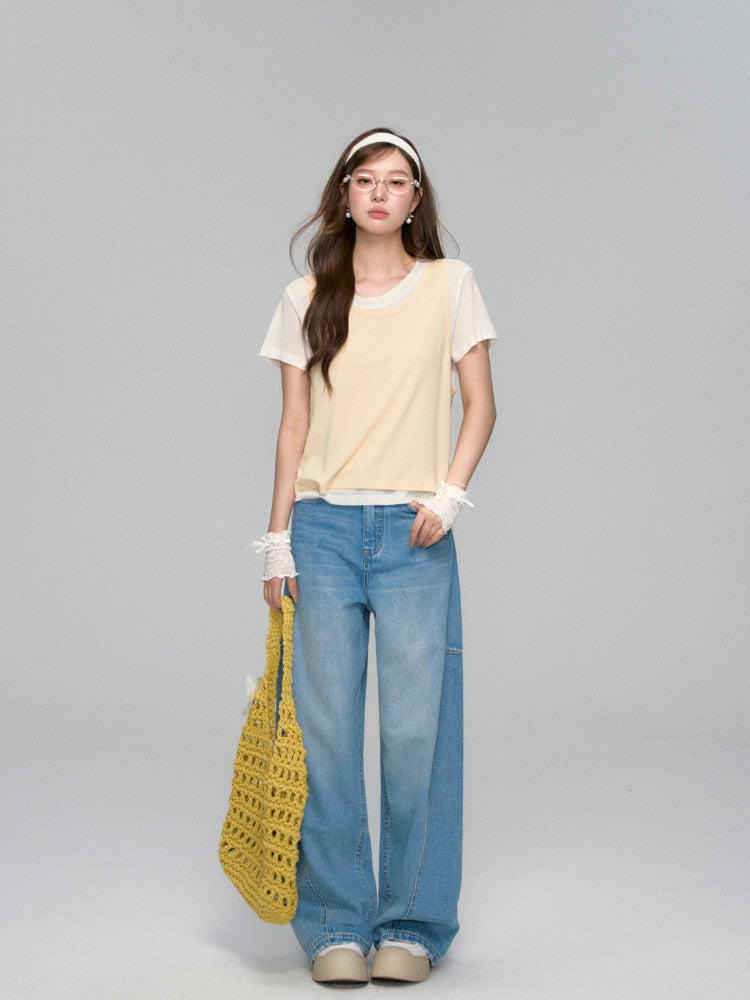Round-neck Short-sleeve Vest - CHINASQUAD