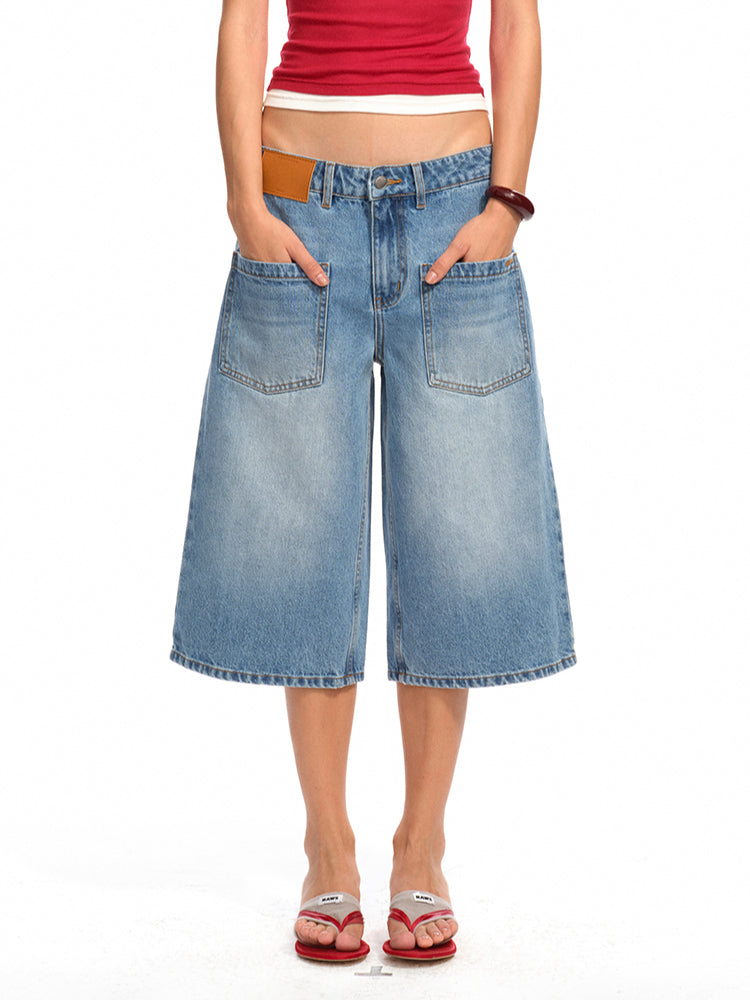 Washed Low - Rise 5 - Inch Denim Shorts - CHINASQUAD