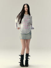 Floral Print Round Neck Short-Sleeve T-shirt  - CHINASQUAD