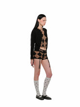 Diamond Pattern Knitted Top & Shorts Set - CHINASQUAD