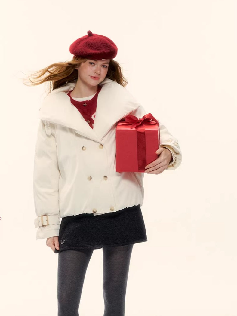 Duck Down Oversized Short Down Jacket