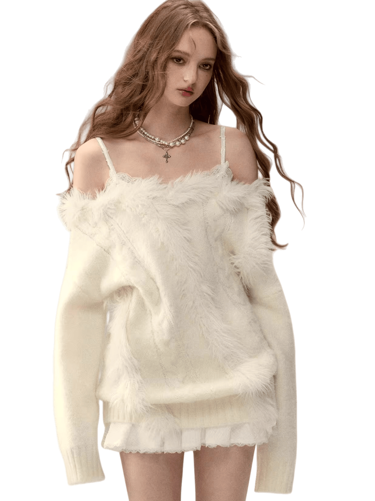 Color-Blocked Wool-Blend Knit Top