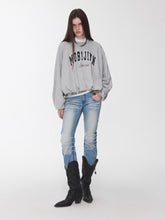 Vintage Letter Print Oversized Sweatshirt - CHINASQUAD