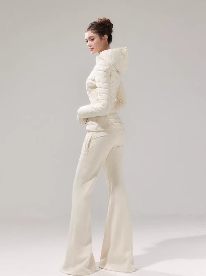 Lightweight 90% Down Quilted Stand-Collar Coat