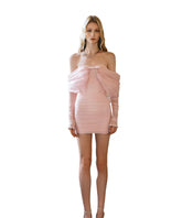 Reve Beaded Bow Strapless Mini Dress - CHINASQUAD