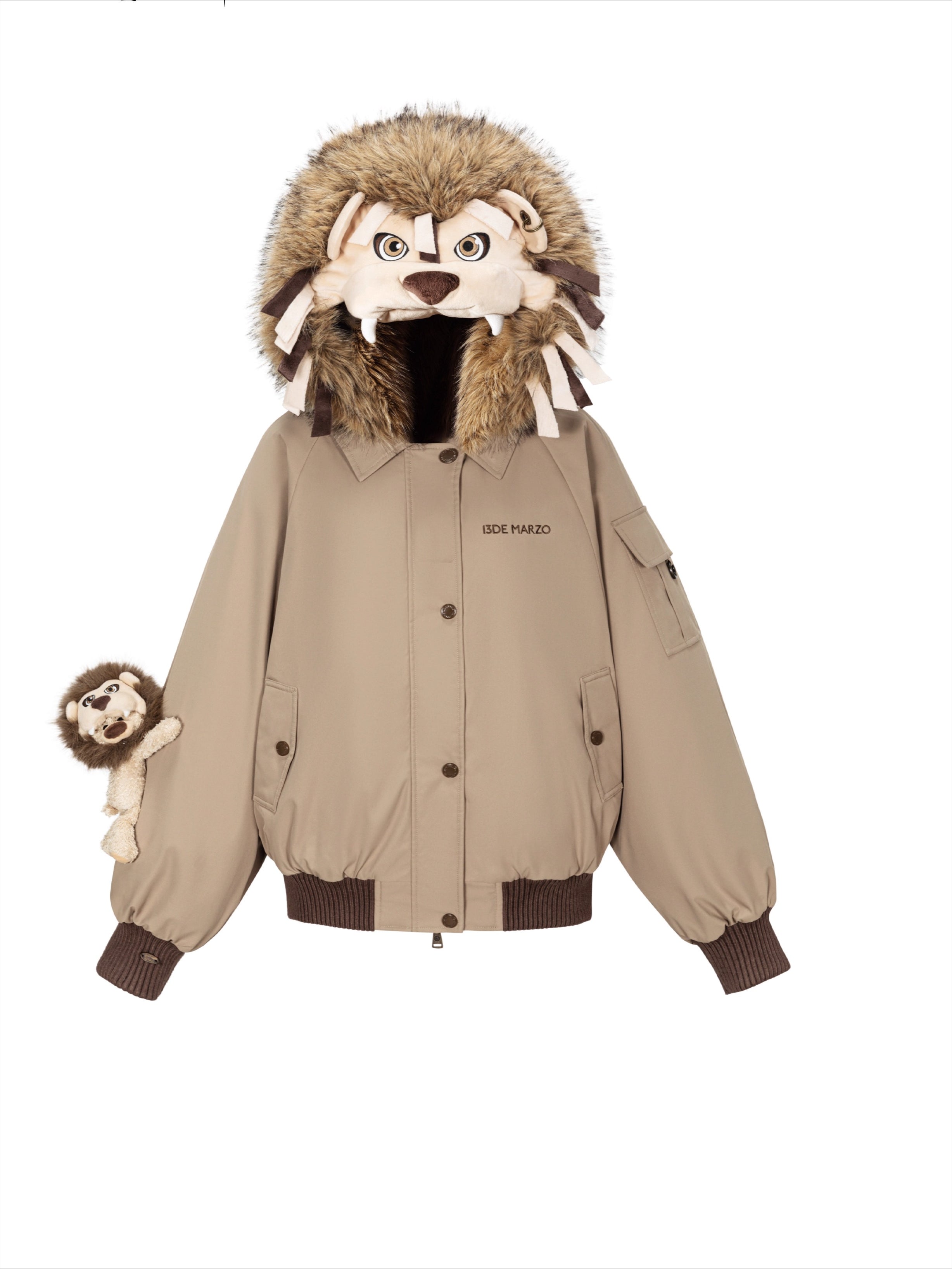 Luna Lovegood Lion Head Quilted Jacket