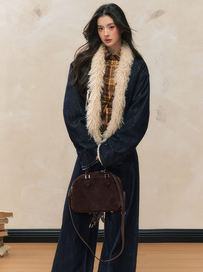 Blue Loose Wide-Leg Jeans - CHINASQUAD