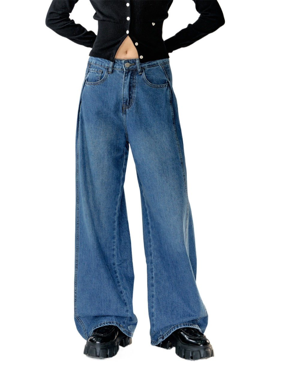 Vintage Wash Straight-Leg Pants - CHINASQUAD