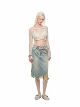 Washed Denim Skirt - CHINASQUAD