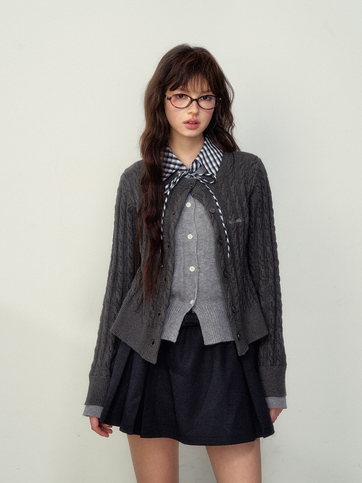 Preppy Layered Knit Sweater - CHINASQUAD