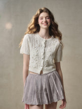 Velvet Floral Pleated Skirt - CHINASQUAD