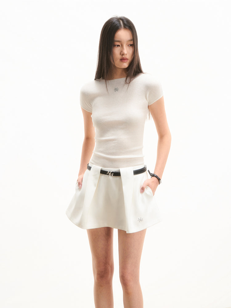 Versatile Knit T-shirt Top - CHINASQUAD